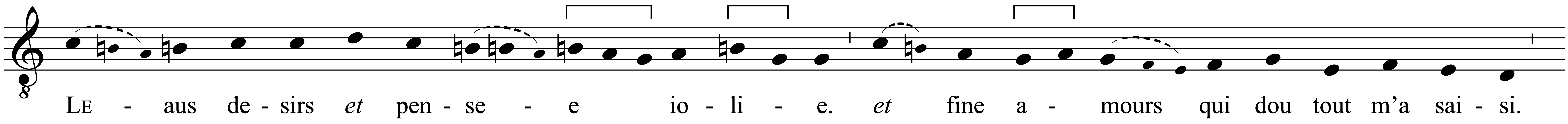 Work musical notation